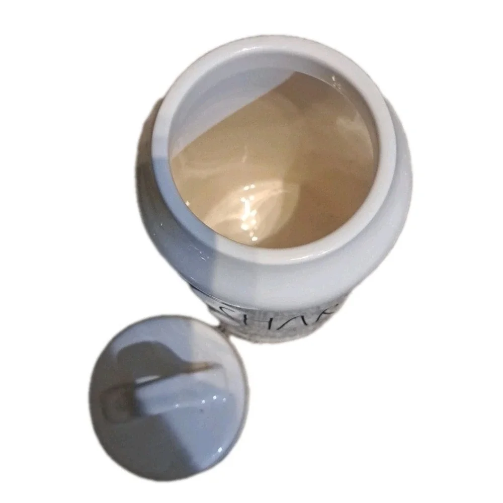 Rae Dunn SHARE Canister Jar w/ Suction Tight Lid‎ Farmhouse Dimple  9.5